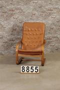 style Vintage leather chairs in wood/Leather, European