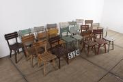 Industrial- vintage-  antigue pine- decorations style Vintage chairs  in wood, european 1960