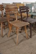 Industrial- vintage-  antigue pine- decorations style Vintage chairs  in wood, european 1960