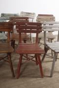 Industrial- vintage-  antigue pine- decorations style Vintage chairs  in wood, european 1960