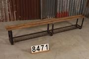style Industrial retro bench in wood/metal, European