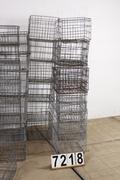 Industrial  vintage style Basket in metal, european 20 century
