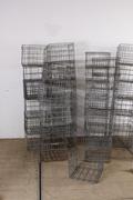 Industrial  vintage style Basket in metal, european 20 century