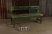 style Retro vintage garden bench in wood, European