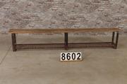 style Industrial retro vintage bench in wood/metal, European