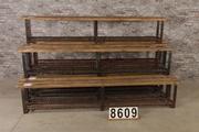 style Industrial retro vintage bench in wood/metal, European