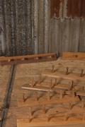 Industrial  vintage style Vintage coat rack in wood, european 1960