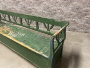 style Antique pine gardenbench/bench in wood, European 20th century