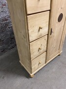 Country style Antique pine cabinet in wood, European 20th century