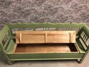 Country style Antique pine gardenbench/bench in wood, European