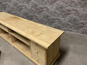 Country style Antique pine tv cabinet in wood, European 20th century