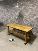 Country style Industrial retro vintage workbench/desk/sidetable in wood