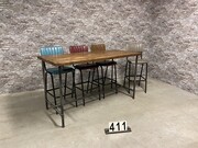 style Industrial bartable on order customization in wood/metal, European