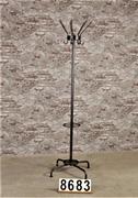 style Industrial coat rack polished to metal  in Metal
