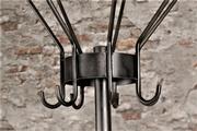 style Industrial coat rack polished to metal  in Metal