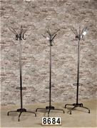 style Industrial coat rack polished to metal  in Metal