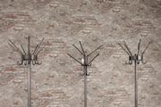 style Industrial coat rack polished to metal  in Metal