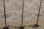 style Industrial coat rack polished to metal  in Metal