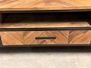style Industrial modern TV cabinet in wood/metal, European