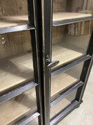 style Industrial retro glasscabinet  in Wood/glass, European 20th century