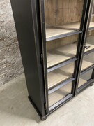 style Industrial retro glasscabinet  in Wood/glass, European 20th century