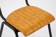 style Industrial retro style chair in PU Leather/metal