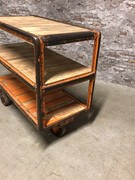 style Industrial retro trolley/cart decoration in wood/metal, European