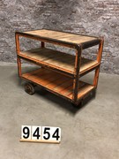 style Industrial retro trolley/cart decoration in wood/metal, European