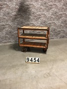 style Industrial retro trolley/cart decoration in wood/metal, European