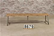 style Industrial retro vintage bench/gardenbench in wood/metal