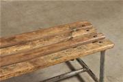 style Industrial retro vintage bench/gardenbench in wood/metal