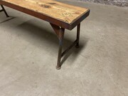 style Industrial retro vintage bench/gardenbench in wood/metal 20th century
