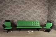 style Industrial retro vintage bench/sofa in Leather, European