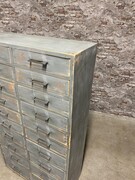 style Industrial retro vintage cabinet in wood/metal 20th century