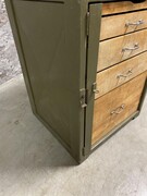 style Industrial retro vintage cabinet in wood/metal, European