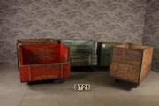 style Industrial retro vintage cart/trolley in wood/metal, European