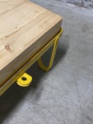 style Industrial retro vintage coffeetable in wood/metal, European