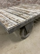 style Industrial retro vintage decoration table in wood/metal, European