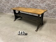 style Industrial retro vintage desk/sidetable in wood/metal, European