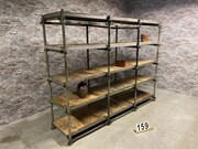 style Industrial retro vintage rack in wood/metal, European