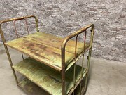 style Industrial retro vintage rack in Metal, European 20th century
