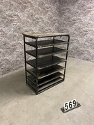 style Industrial retro vintage rack in Metal, European 20th century