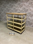 style Industrial retro vintage rack/trolley in Metal/wood top, European
