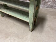 style Industrial retro vintage sidetable in wood, European