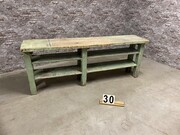 style Industrial retro vintage sidetable in wood, European
