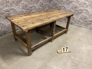 style Industrial retro vintage table/desk/sidetable in wood, European