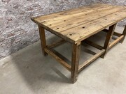 style Industrial retro vintage table/desk/sidetable in wood, European