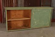 style Industrial retro vintage workbench/desk/sidetable in wood, European