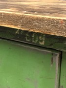 style Industrial retro vintage workbench/desk/sidetable in wood/metal, European