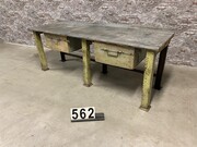 style Industrial retro vintage workbench/desk/sidetable in Metal, European